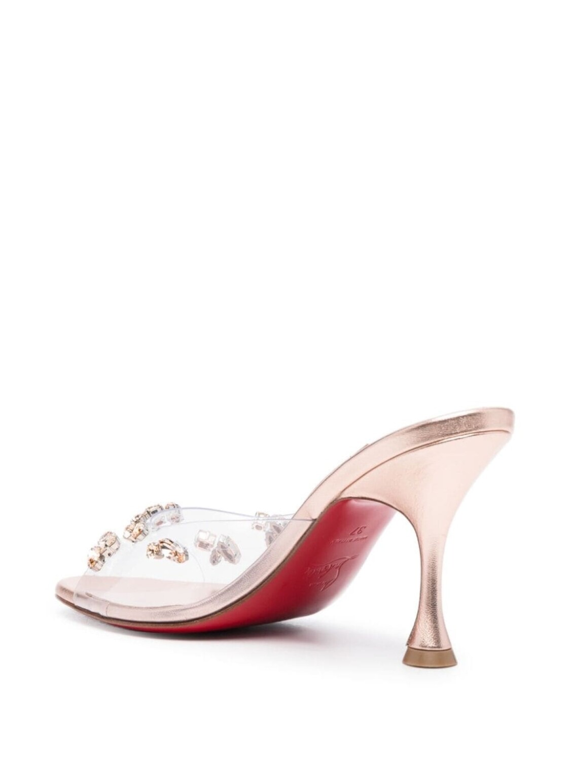 Christian Louboutin декорированные мюли Degraqueen 85, розовый — фото 3