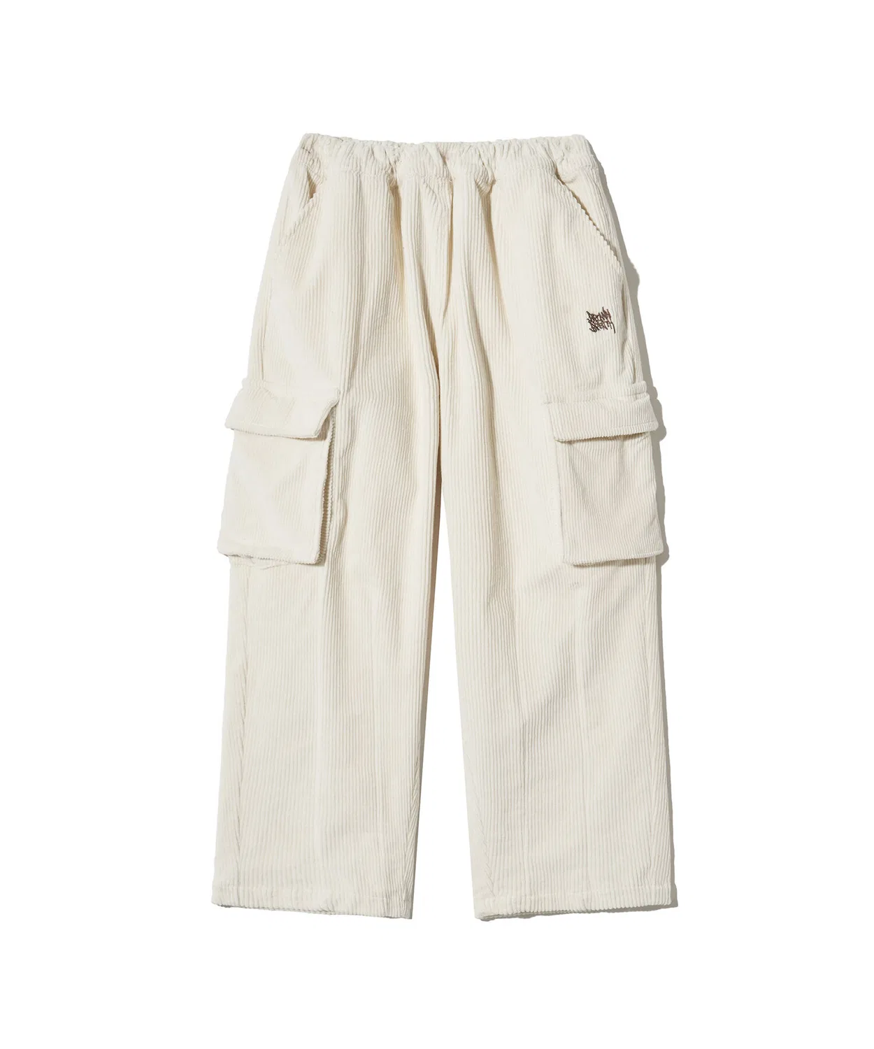 Детские вельветовые брюки кремового цвета от Brownbreath Kids — фото 2