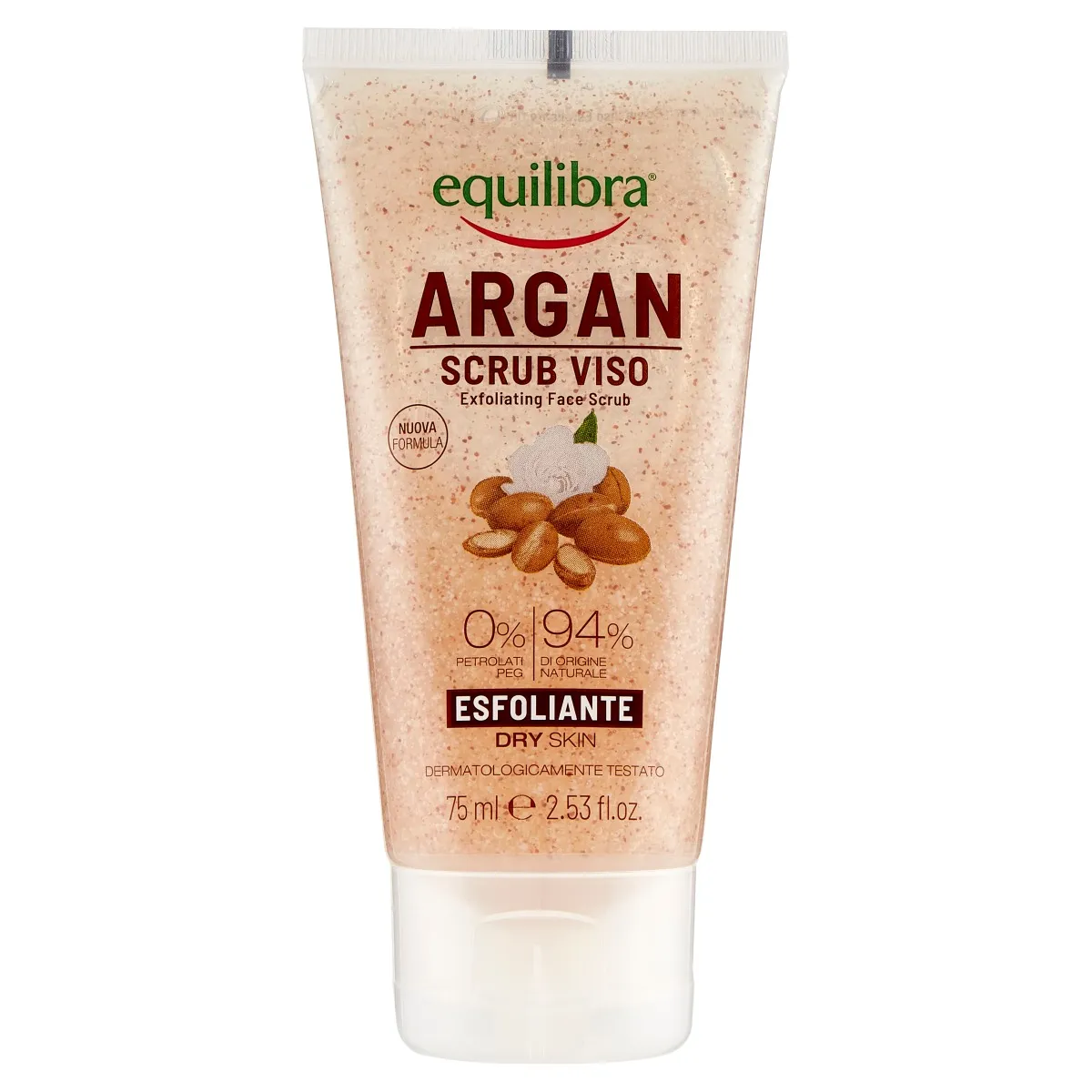 

Отшелушивающий скраб для лица Equilibra Argan 75 мл Skin Wellbeing