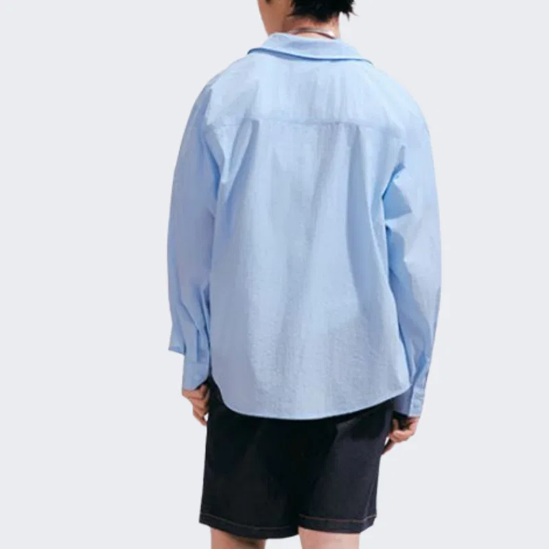 Детская повседневная рубашка PUMA Ice Blue — фото 4