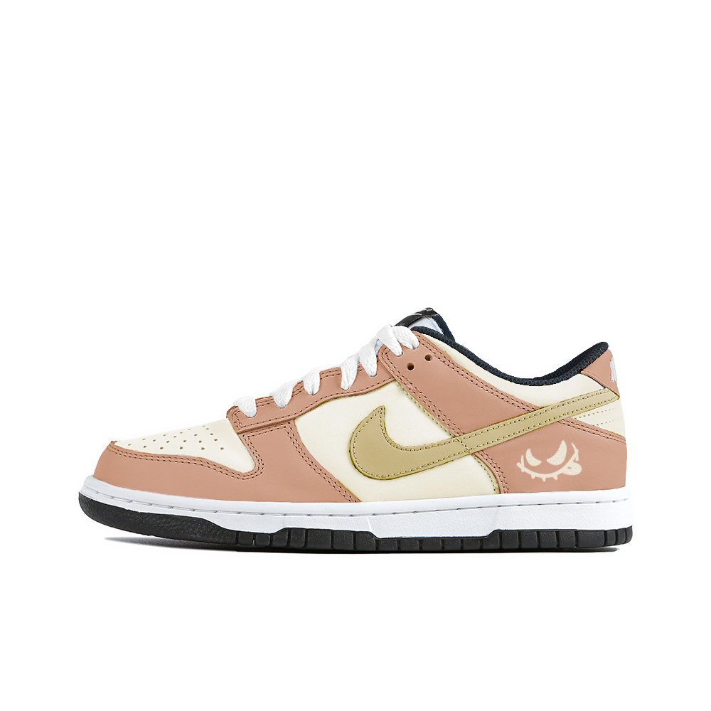 

Кроссовки Nike Dunk Skateboarding Shoes Women's Low-top White/yellow/orange, цвет Skin