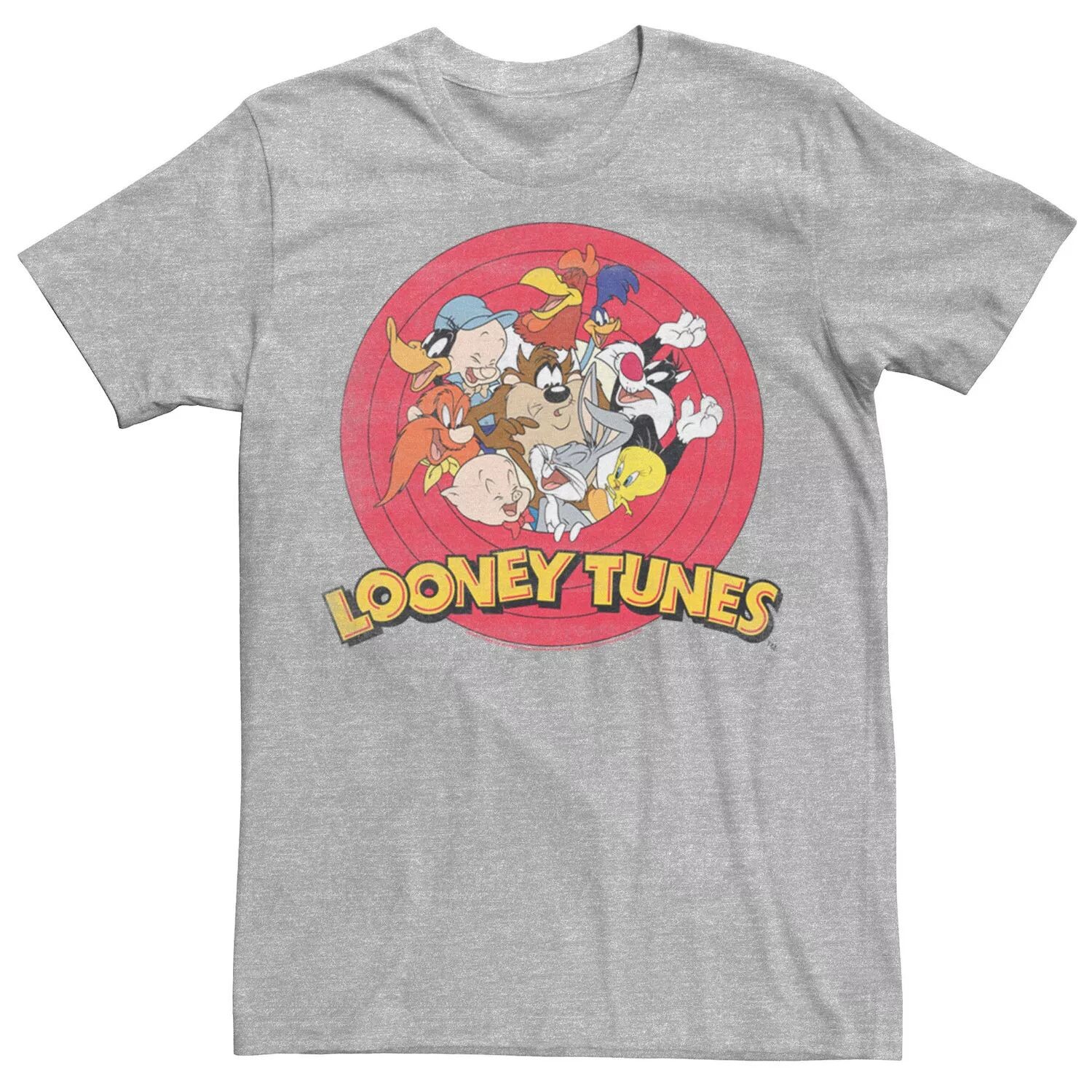 

Мужская футболка Looney Tunes Classic Circle Lineup Group Shot Licensed Character