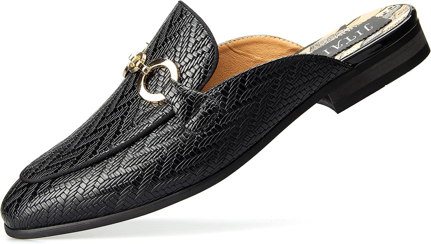 

Мужские мюли JITAI - лоферы без застежки, повседневные полулоферы, сандалии без задника, черный