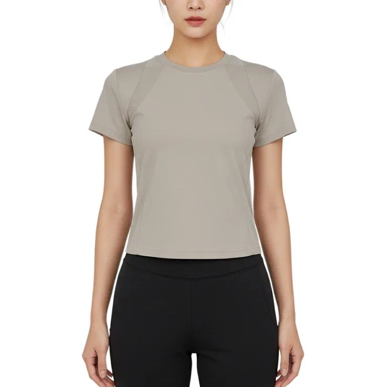 Женская футболка FOS с рукавом реглан Adidas, Khaki Gray
