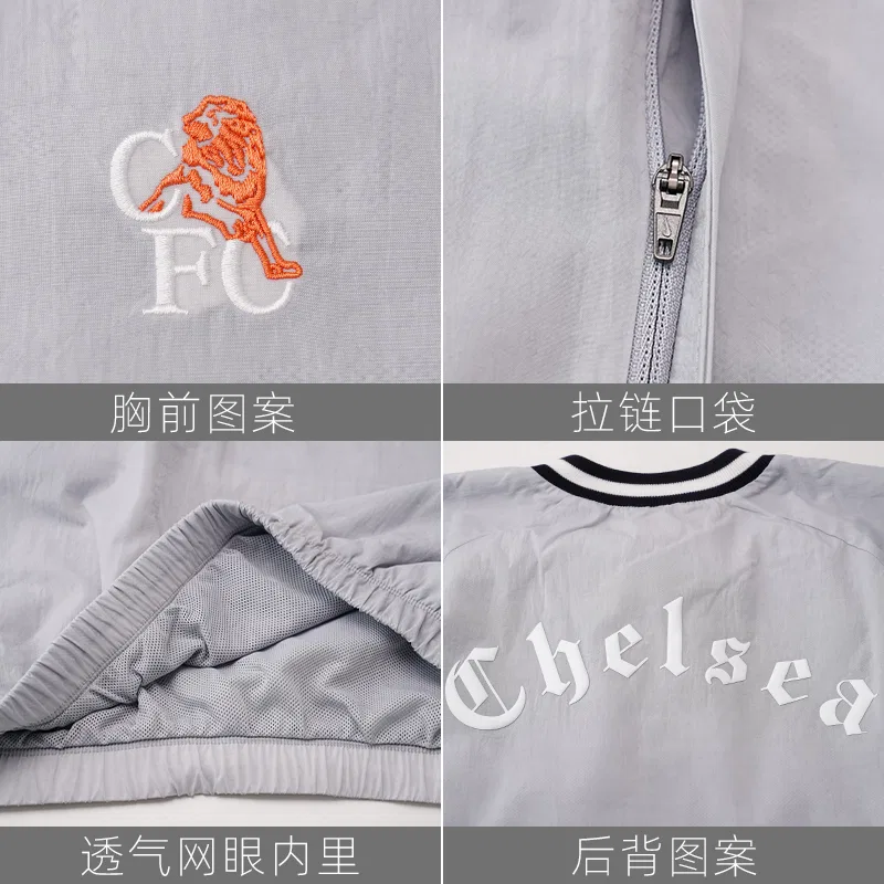 Куртка футбольная Chelsea Fc Academy Se Men's Dri-FIT Nike, Concrete Gray — фото 3
