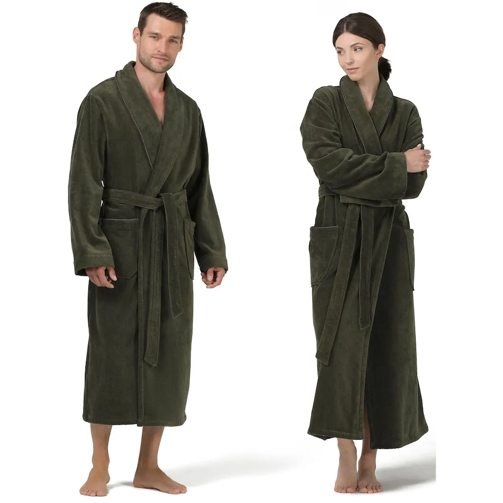 

Махровый унисекс-халат идеально для сауны и спа, гостиничный халат, утренний халат 1 шт. Möve, Olive