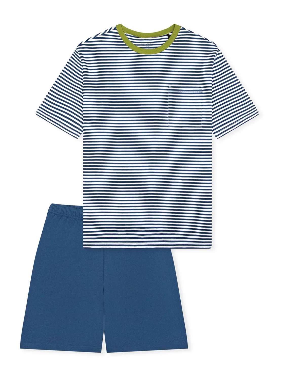 Пижама, подростковая ночная одежда. Schiesser, Blue/White