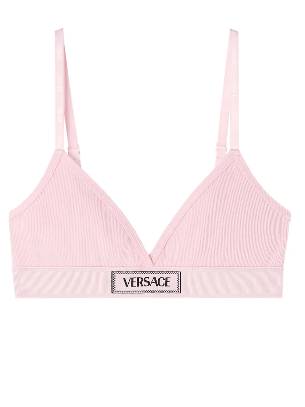 

Бюстгальтер с нашивкой-логотипом VERSACE, розовый