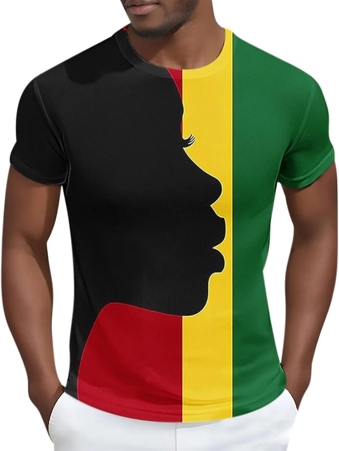 

Футболка мужская 1865 с коротким рукавом и принтом, big and tall, casual