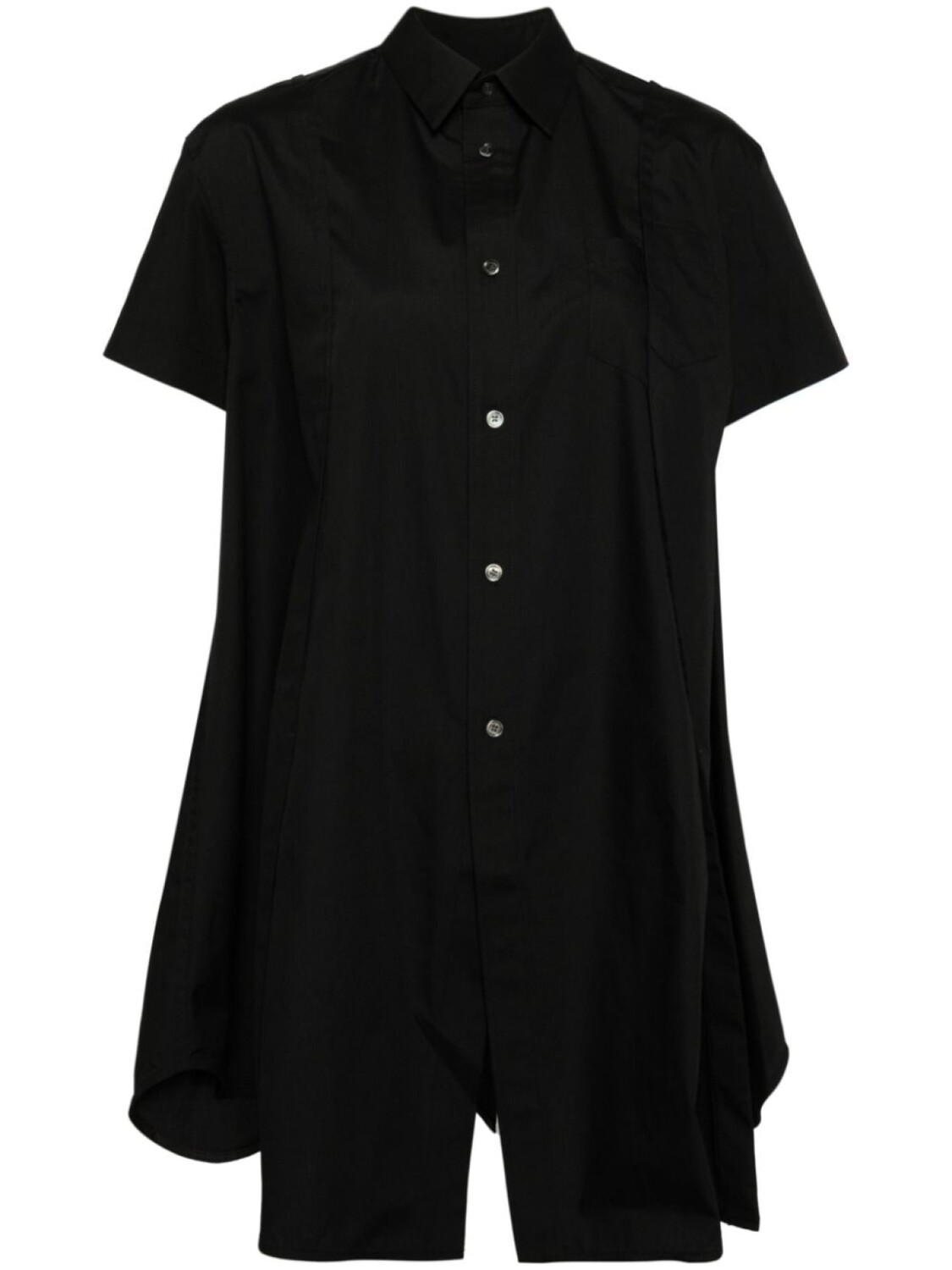 

Sacai рубашка с панелями, черный