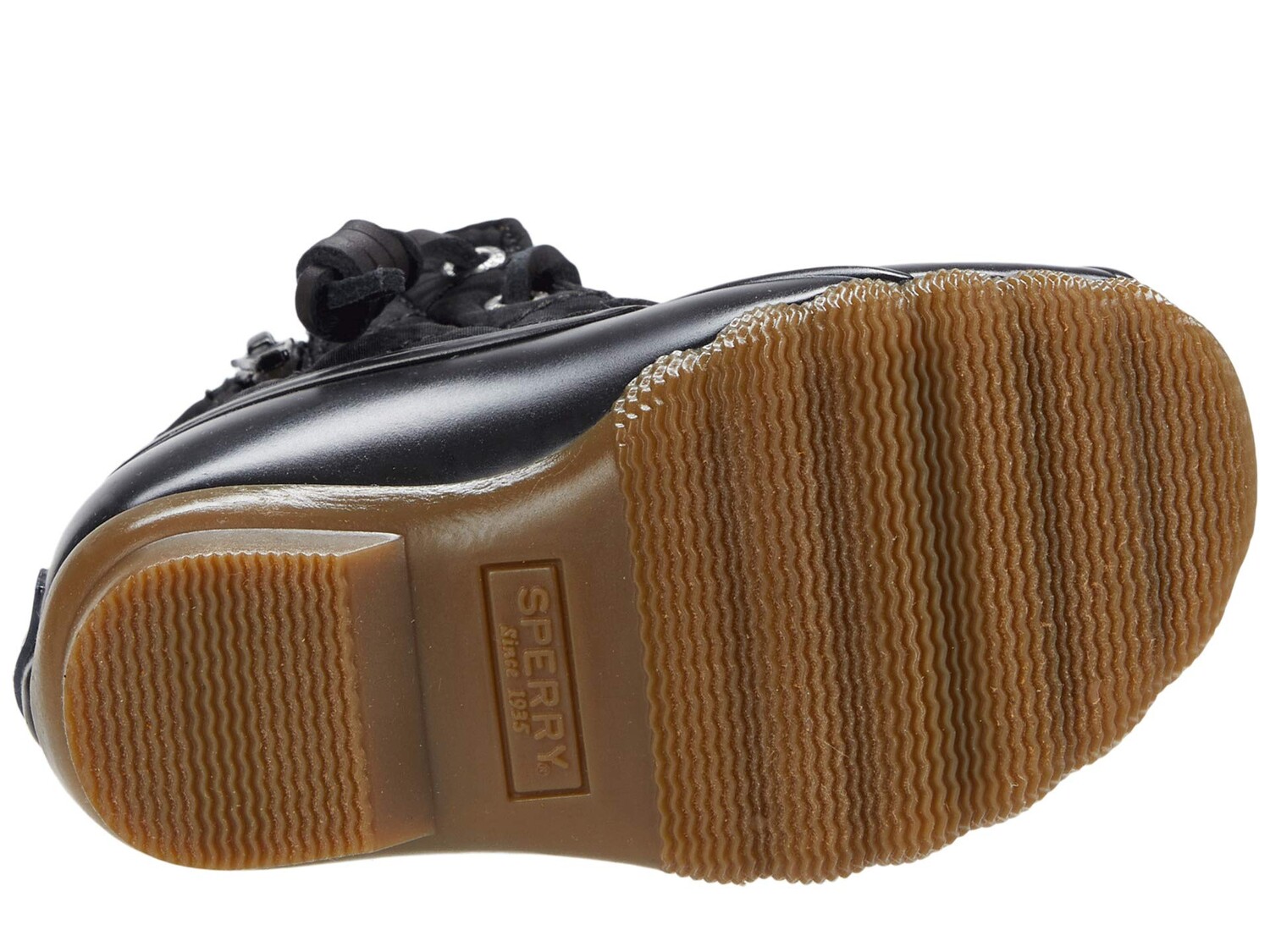 

Ботинки Sperry Kids Saltwater Nylon Quilt (Toddler/Little Kid), черный