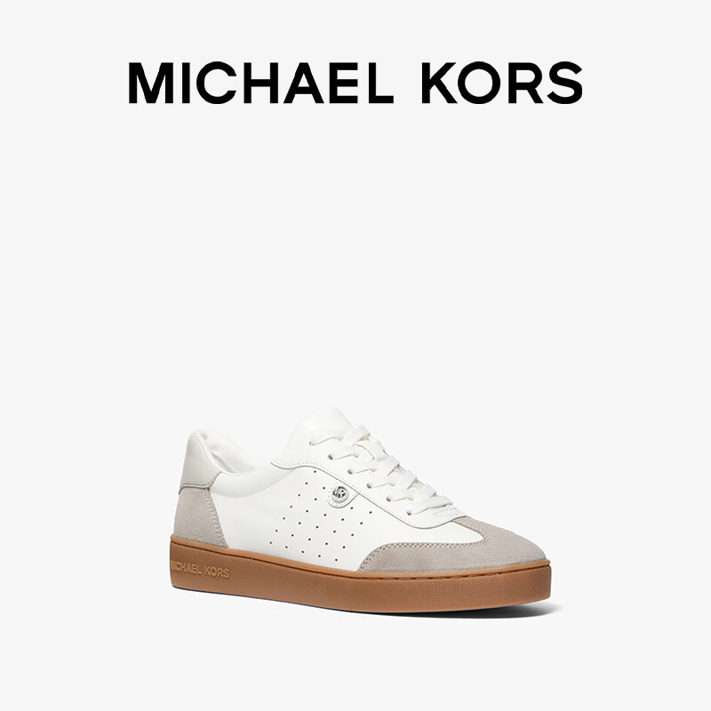 

Кроссовки кожаные женские Michael Kors Scotty на шнуровке, белый