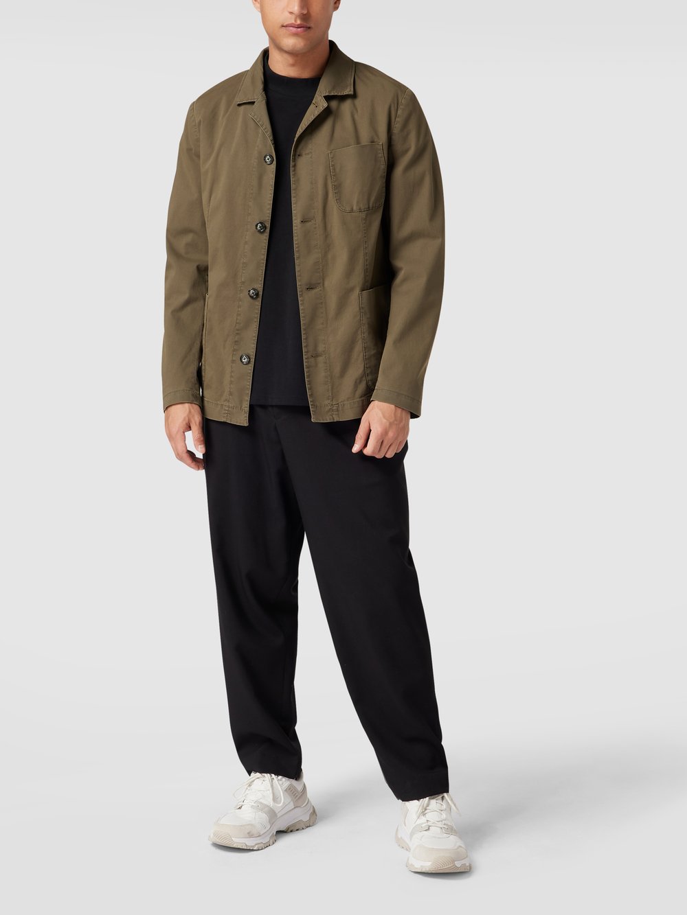 

Куртка-рубашка свободного кроя с эластичными вставками JOOP! Collection, оливковый