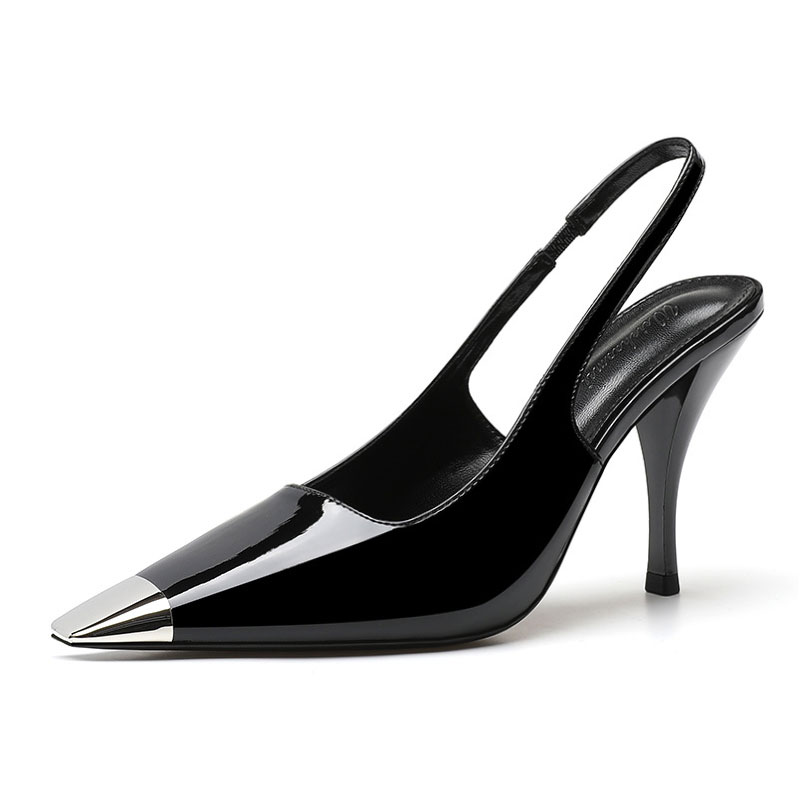 Туфли женские на высоком каблуке Wecker, цвет Black (9cm)