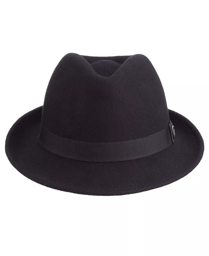 

Мужская фетровая шляпа с застежкой-кнопкой Scala, черный