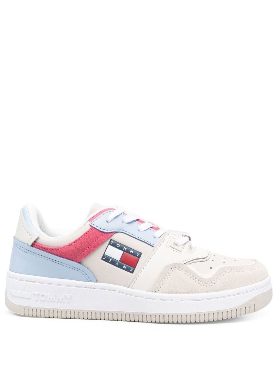 Tommy Jeans кроссовки в стиле колор-блок, нейтральный цвет