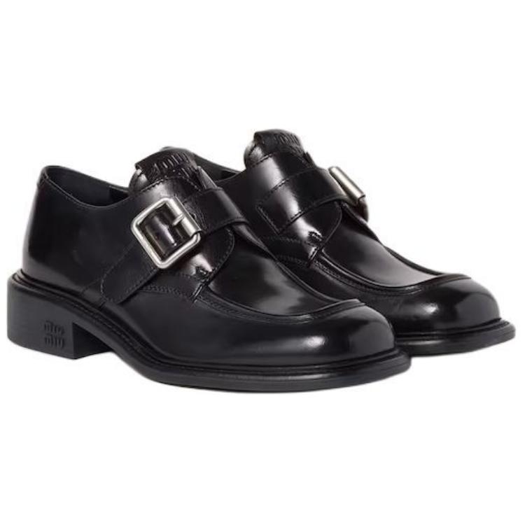 Новогодняя коллекция Женские черные туфли MIU MIU — фото 2