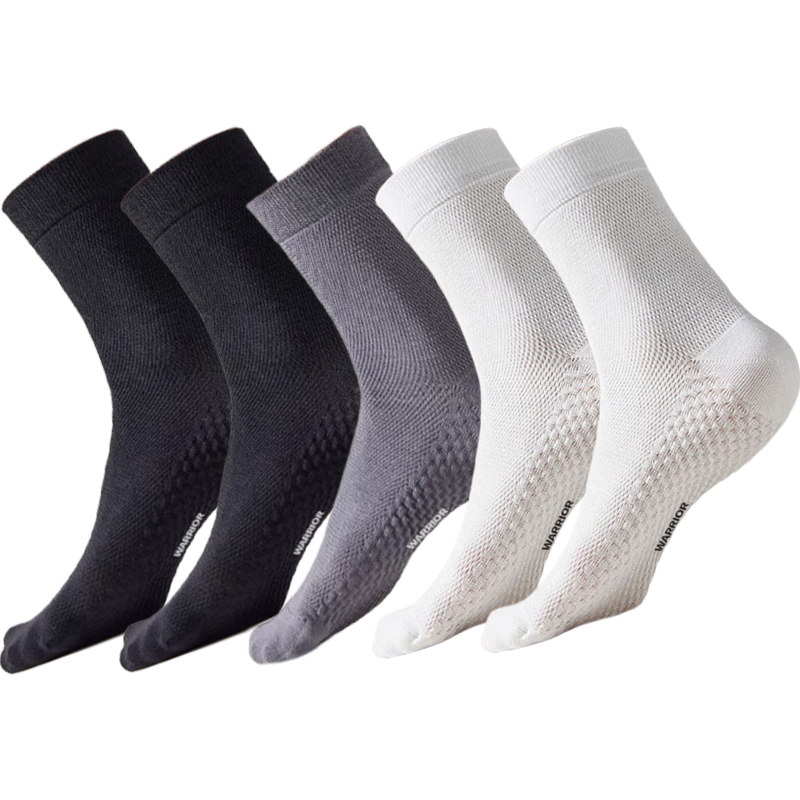 

Унисекс носки Mid Calf WARRIOR, 5 pack (2 черный+2 белый+1 серый)