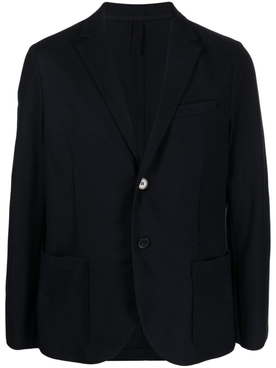 

Harris Wharf London notched-lapels single-breasted blazer, синий