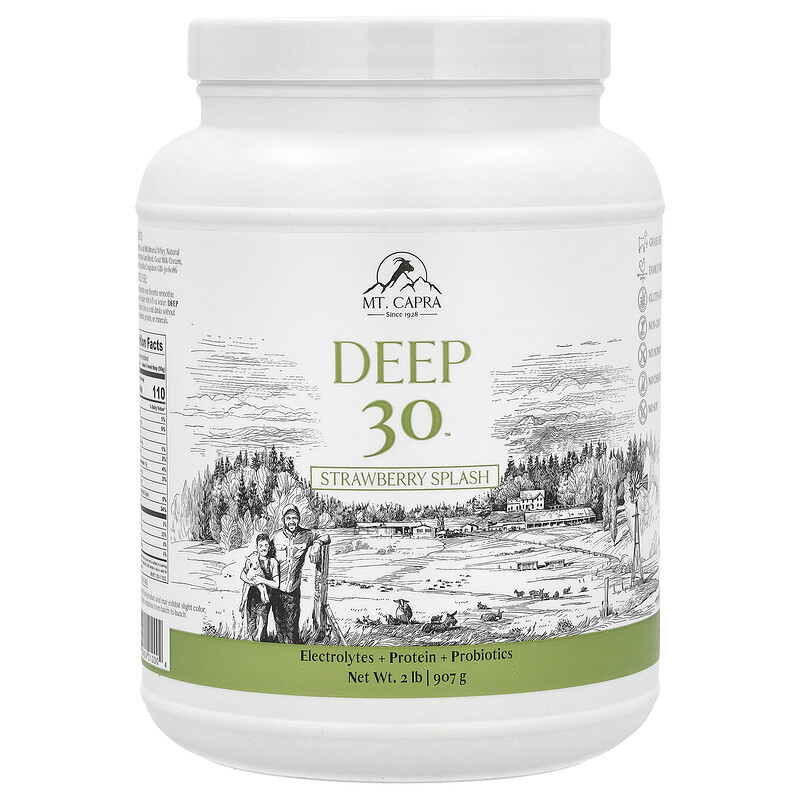

Mt. Capra, Deep 30 , клубничный всплеск, 907 г (2 фунта)