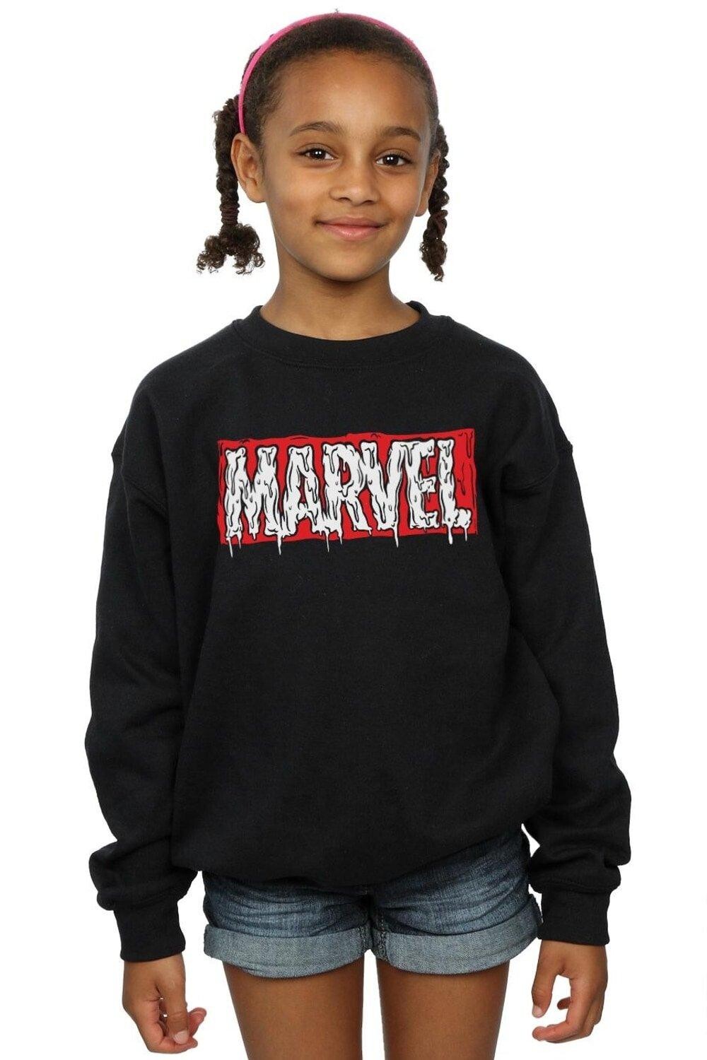 

Толстовка с логотипом Drip Marvel, черный