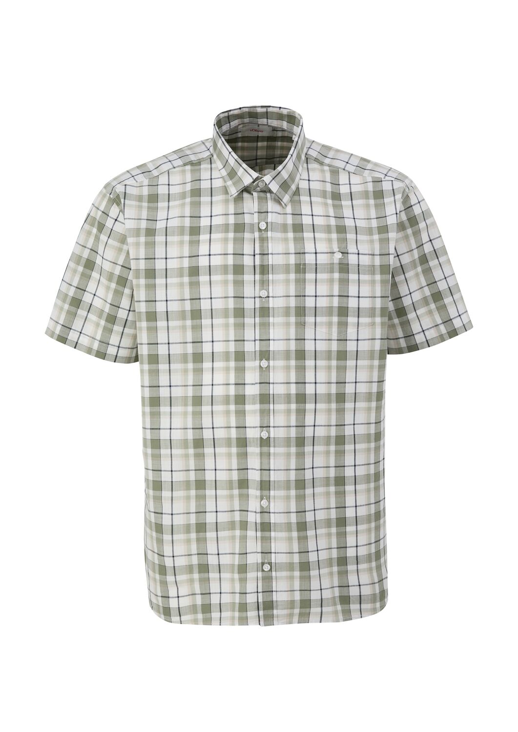 

s.Oliver Men Big Sizes Рубашка на пуговицах Regular fit в цвете Olive