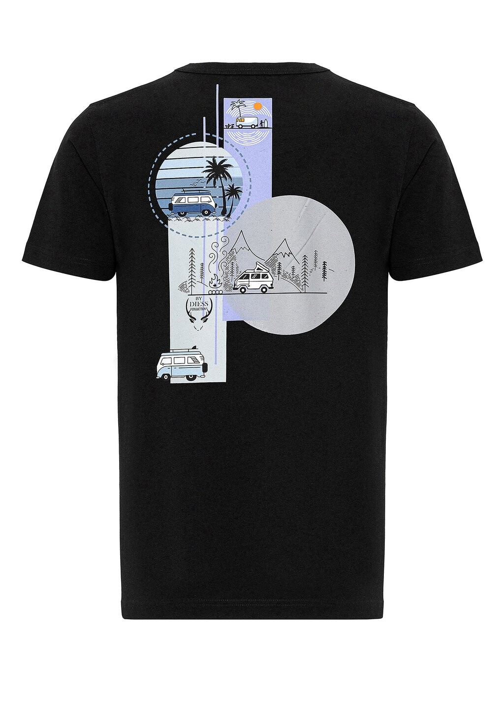 

Футболки с принтом UNISEX By Diess Collection, черный