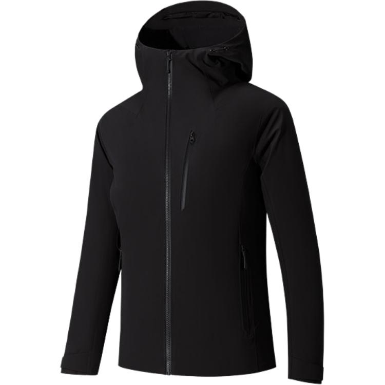 

ANTA Пуховик женский черный с капюшоном утепленный