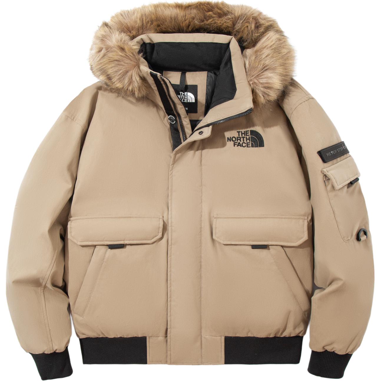 

THE NORTH FACE Утеплённая куртка унисекс тёмно-бежевого цвета, Dark Beige