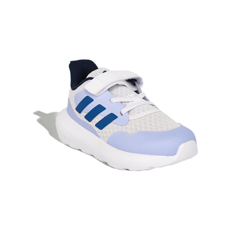 Детские FORTARUN 3.0 нескользящие легкие низкие кроссовки белые фиолетовые Adidas — фото 2
