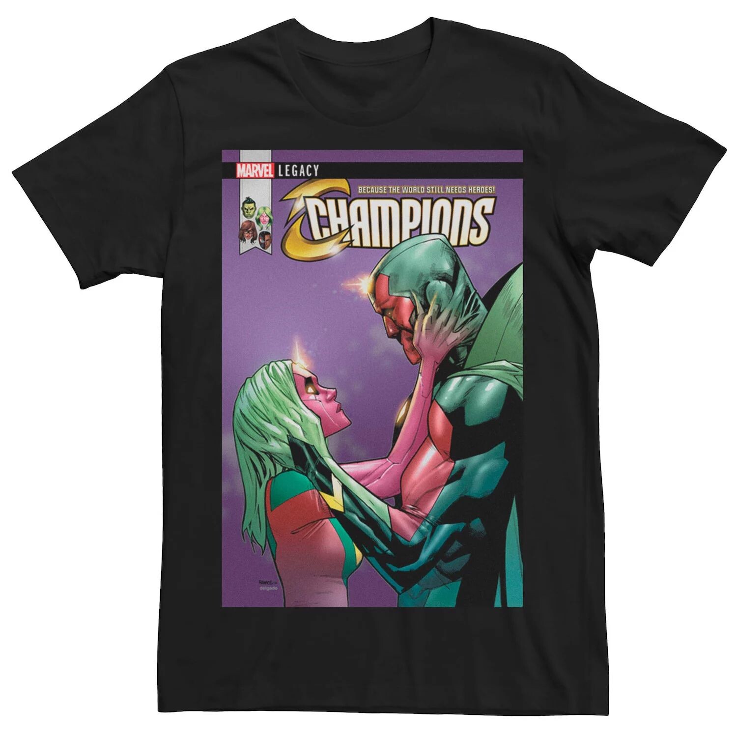 

Мужская футболка с обложкой комиксов The Visions Champions Marvel