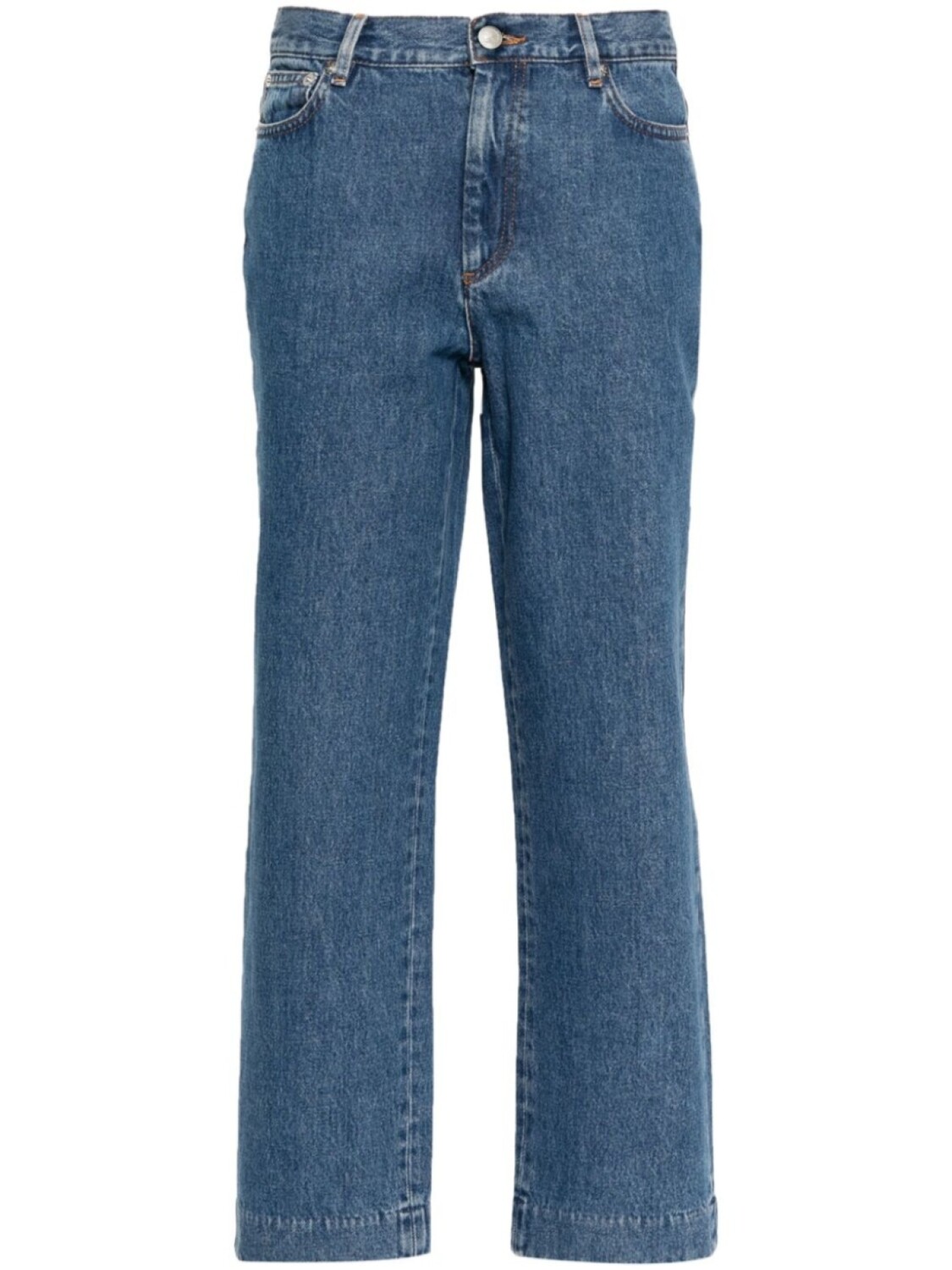 

A.P.C. прямые джинсы New Sailor с завышенной талией, синий