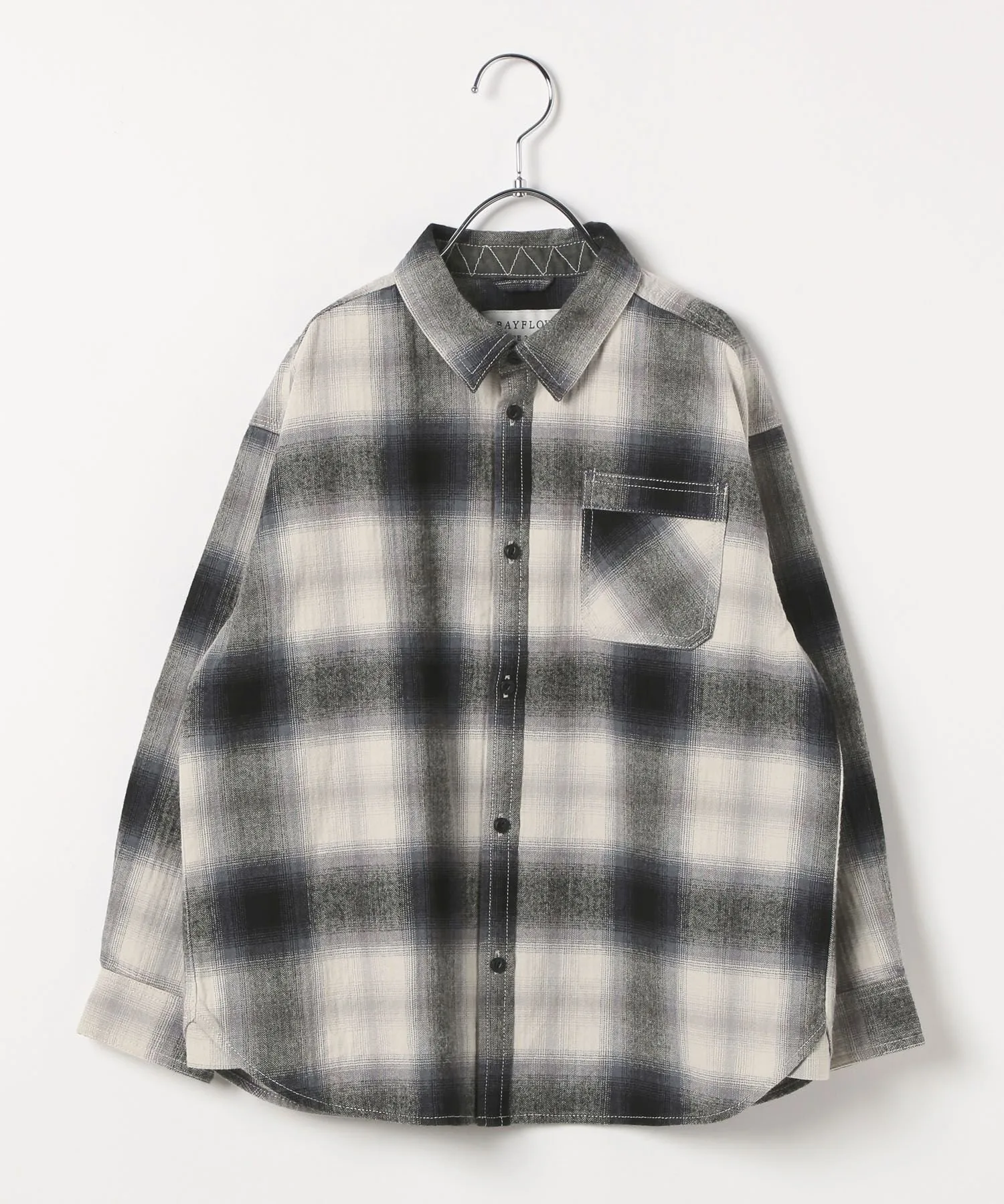 Винтажная клетчатая рубашка (детская) Bayflow, Off-white 11
