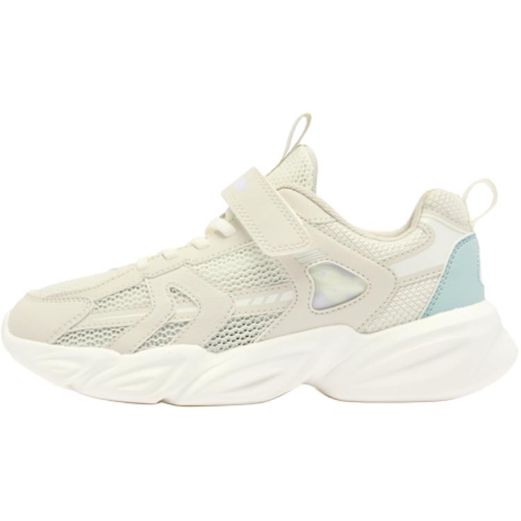 

Нескользящие износостойкие низкие кроссовки для детей и подростков QIAODAN, слоновая кость/белый