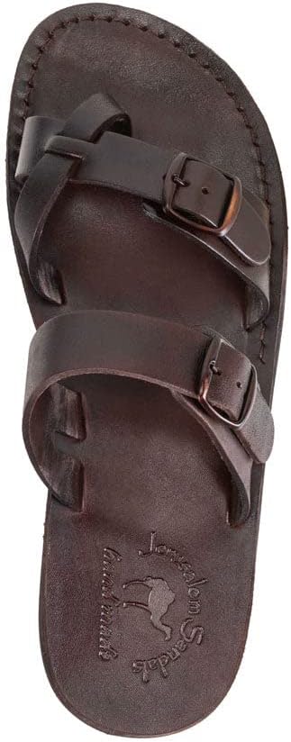 Jerusalem Сандалии Michael Slide - Leather Pacific Slide Сандалии - Mens Jerusalem Sandals, коричневый — фото 3