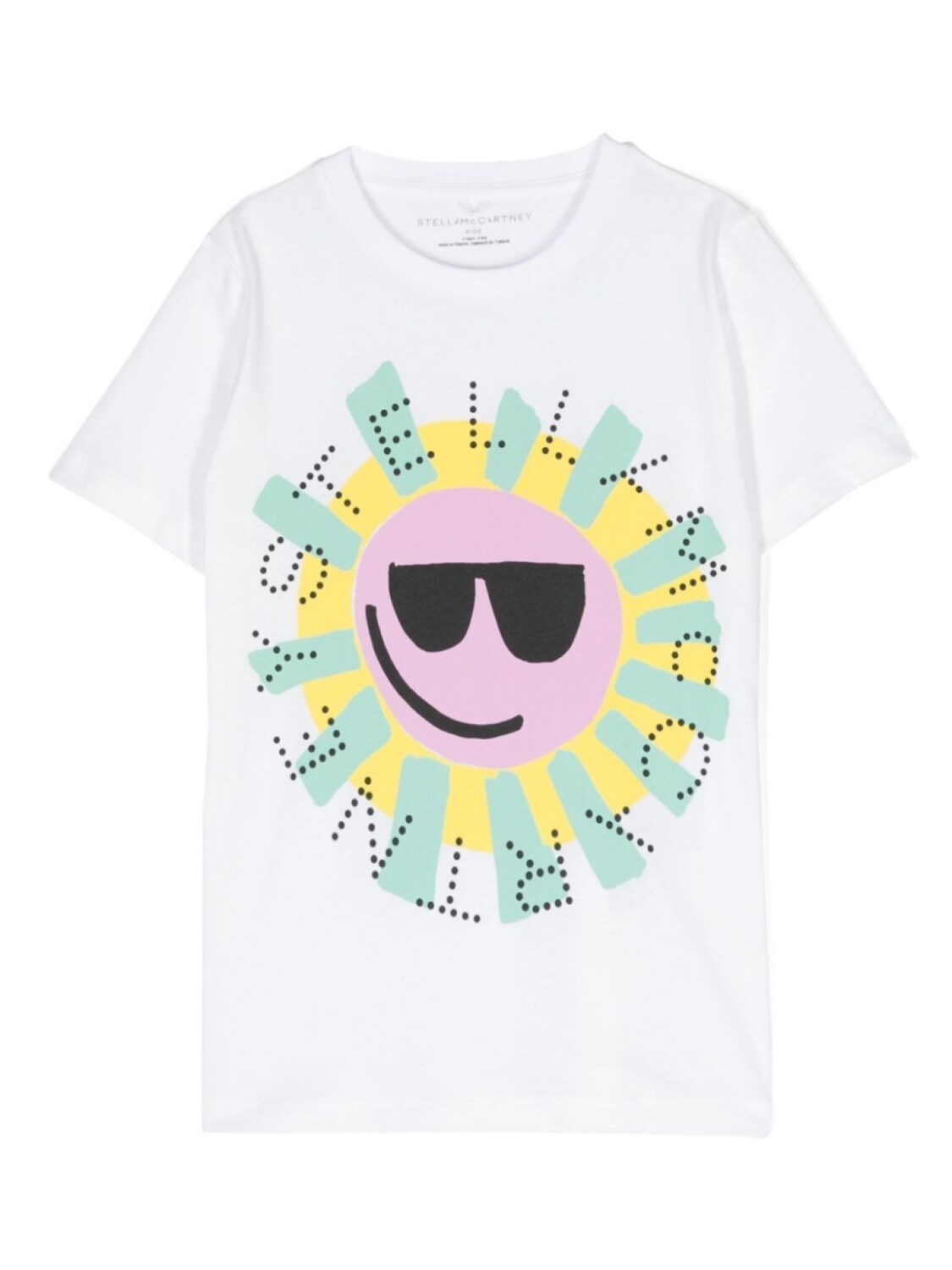 

Stella McCartney Kids футболка с логотипом, белый