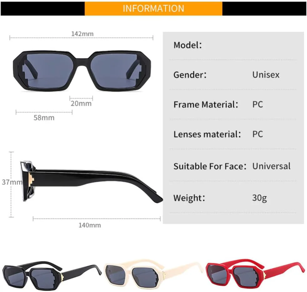 

Модные солнцезащитные очки неправильной формы для женщин, винтажные солнцезащитные очки для мужчин, маленькая оправа, черные, стильные, SUN2638 Generic, Black Gray