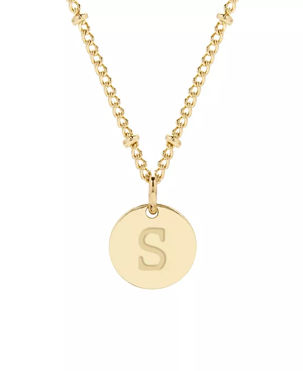 

Подвеска Madeline с инициалом, покрытая 14-каратным золотом Brook & York, gold-s