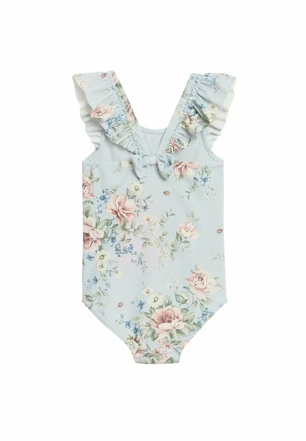 Купальник с цветочным принтом и бантом Newbie, Light Blue
