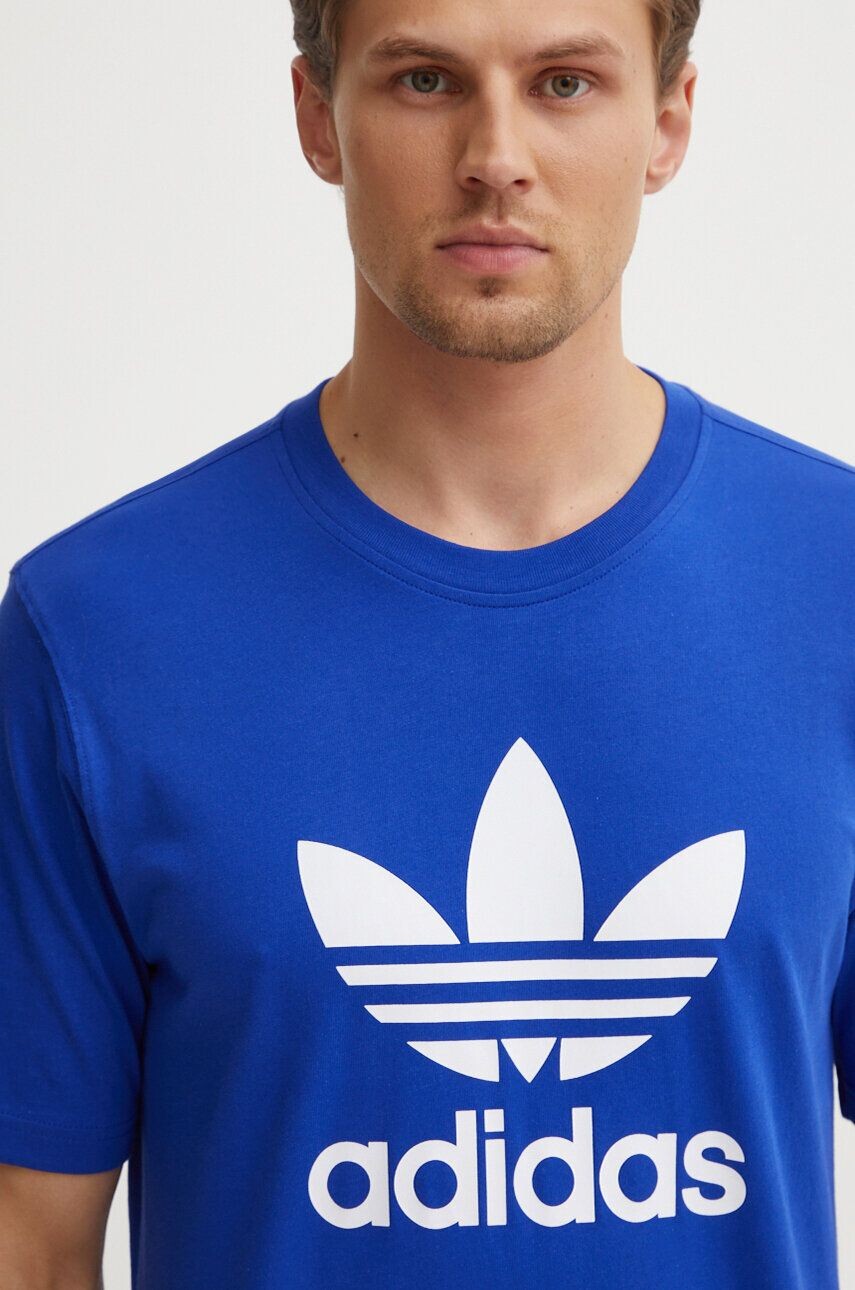 

Хлопковая футболка adidas Originals, синий