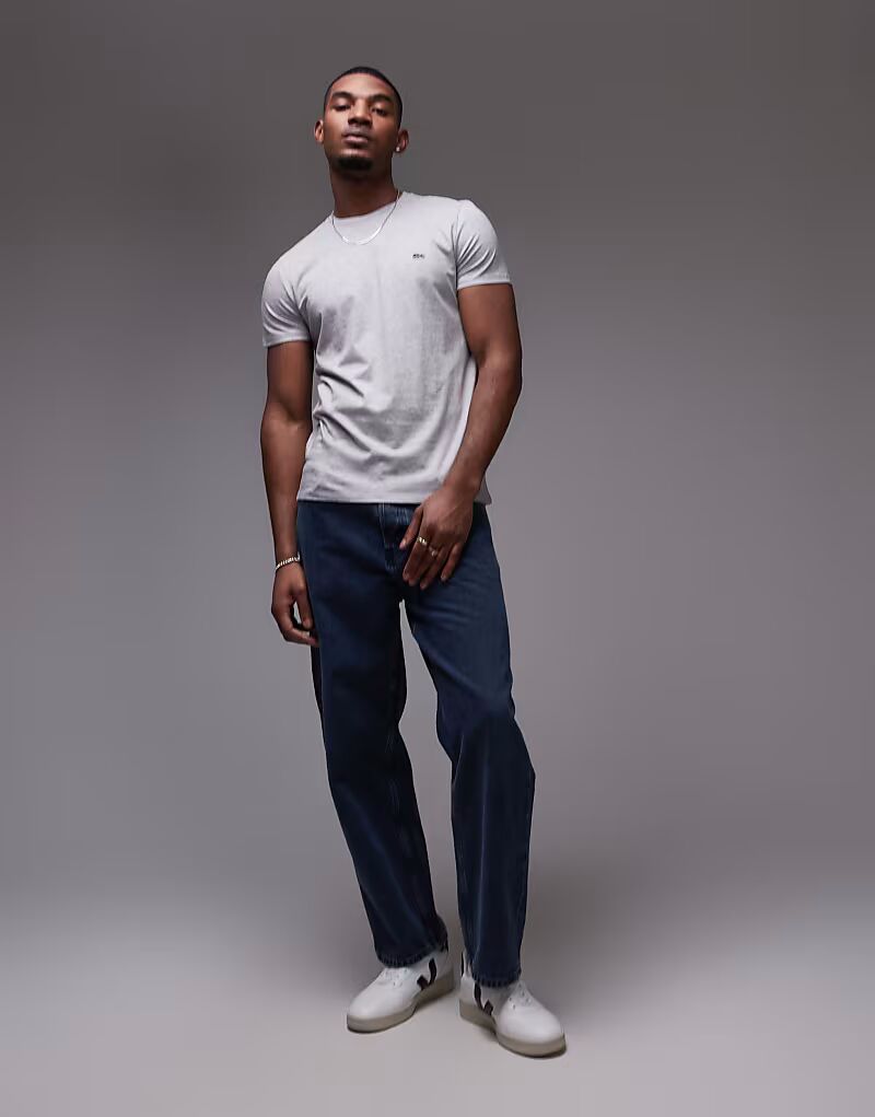 Футболка Lacoste Pima Cotton серого цвета — фото 2