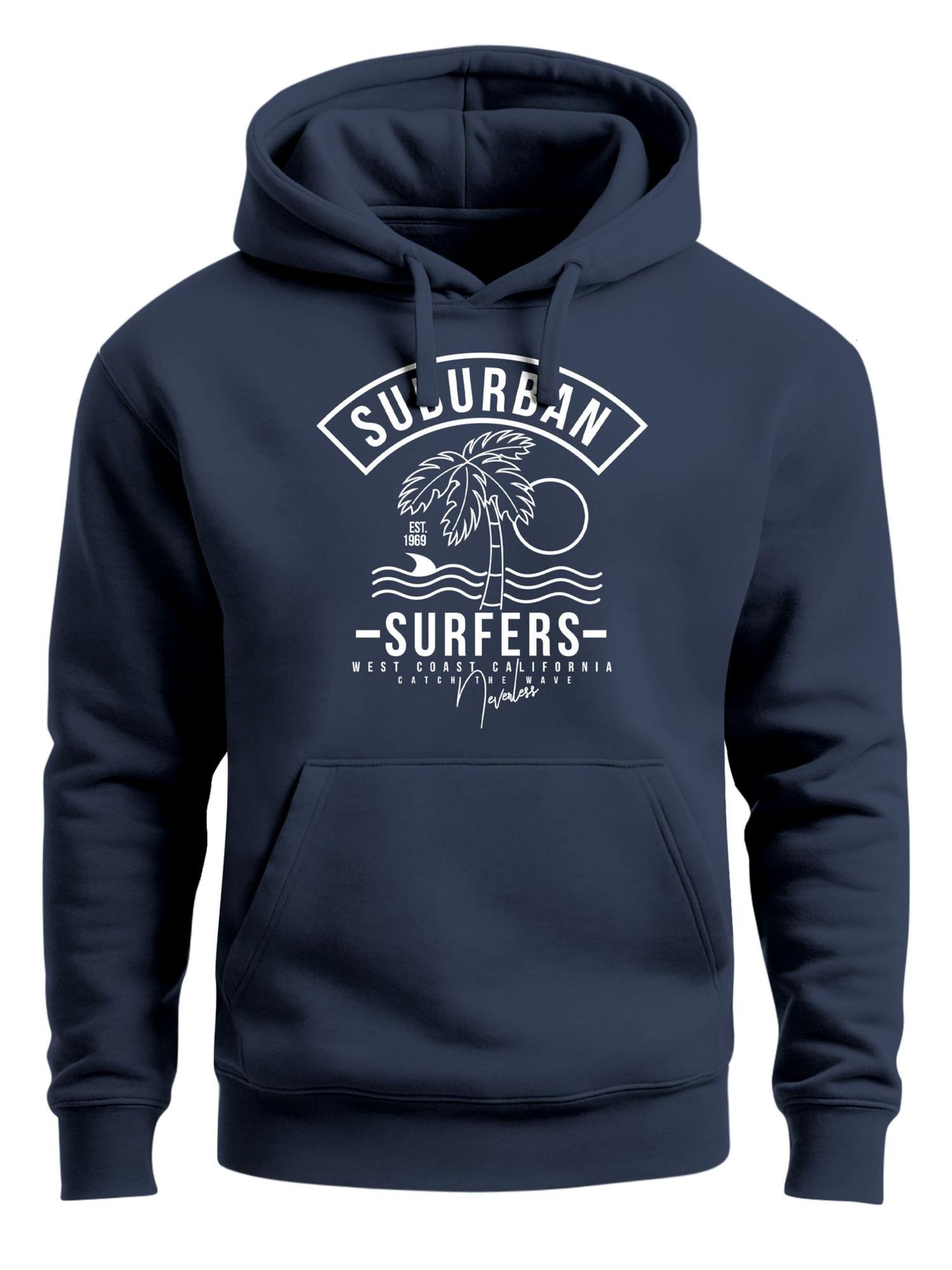 

Neverless Толстовка 'Surfer California' в цвете Navy