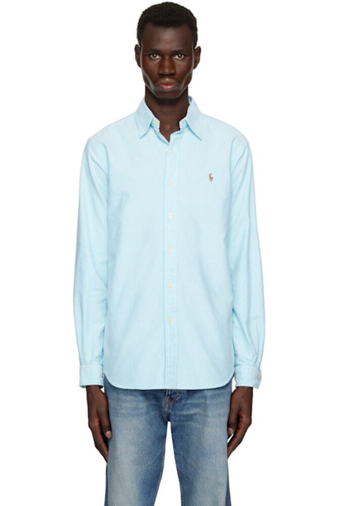 

Синяя классическая рубашка «The Iconic Oxford» Polo Ralph Lauren