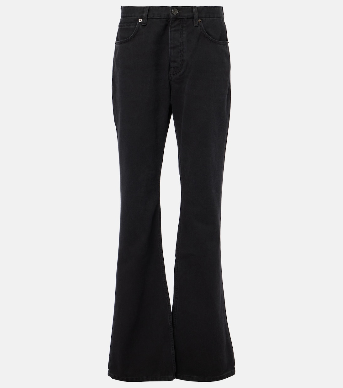 

Прямые джинсы средней посадки Balenciaga, Jet Black