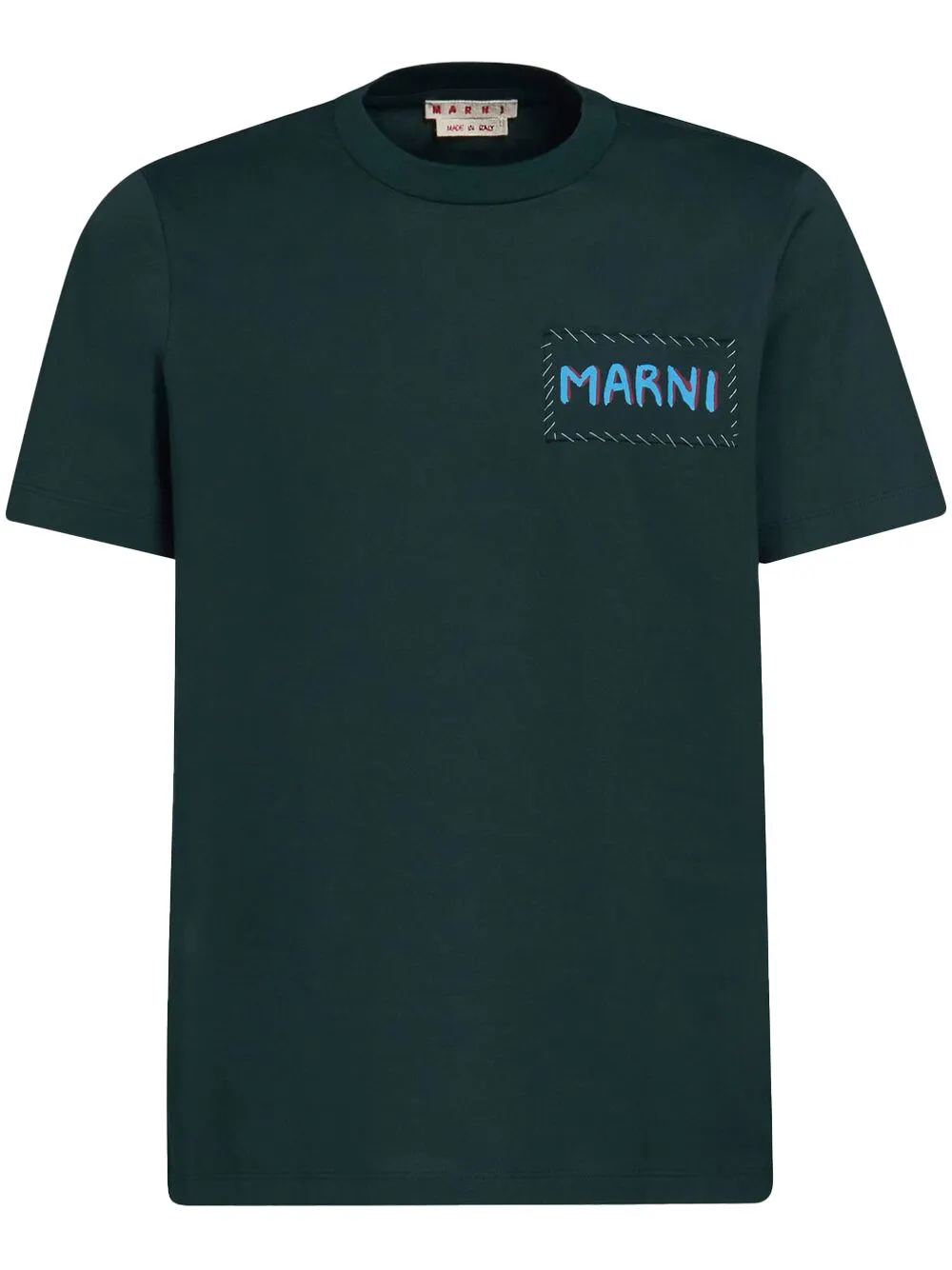 

Футболка с нашивкой-логотипом Marni, синий