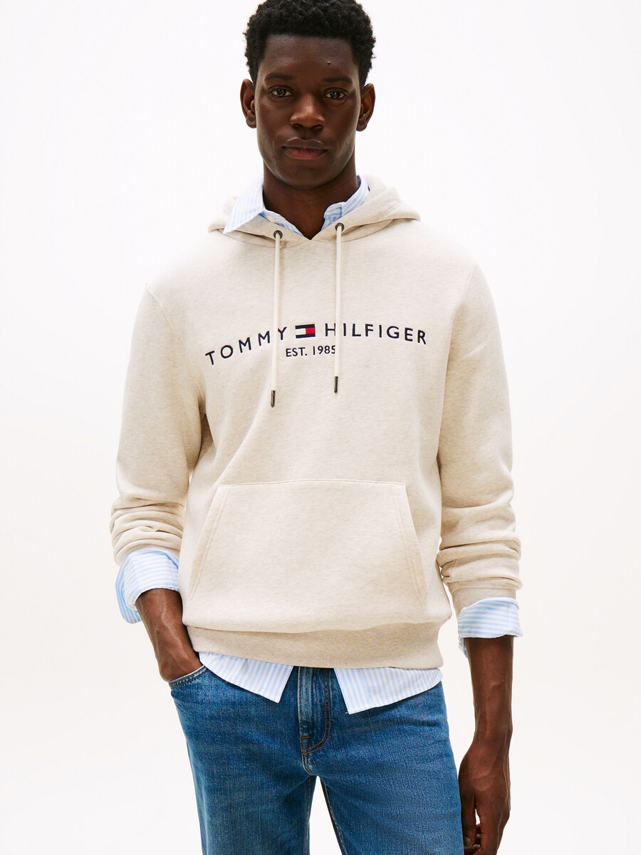Толстовка обычного кроя TOMMY HILFIGER, Mottled White — фото 2