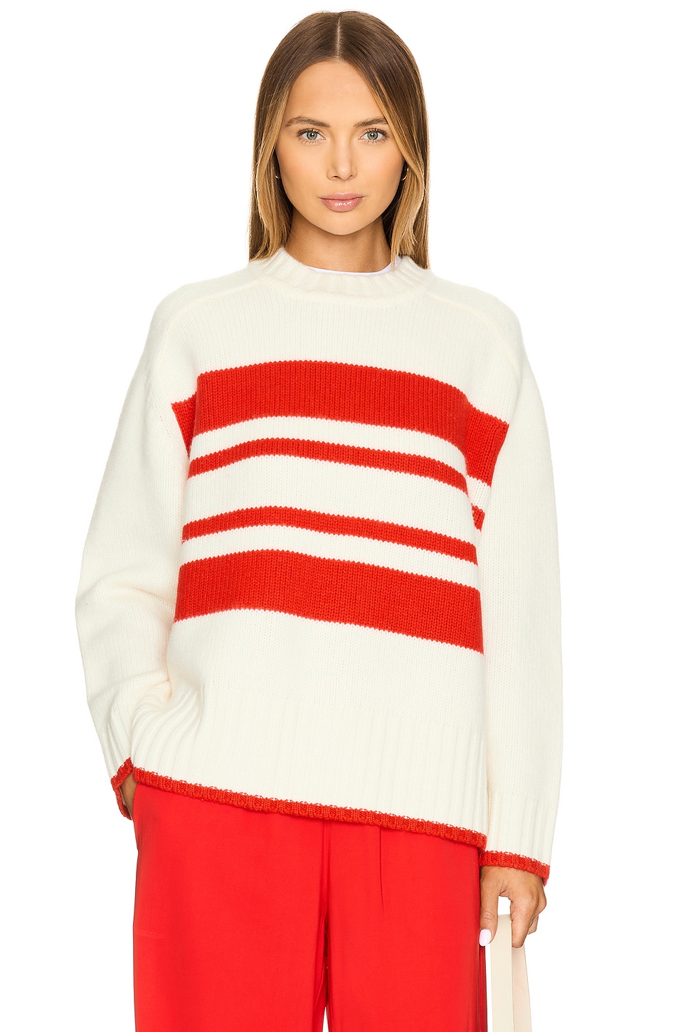 

Свитер рея Solid & Striped, красный