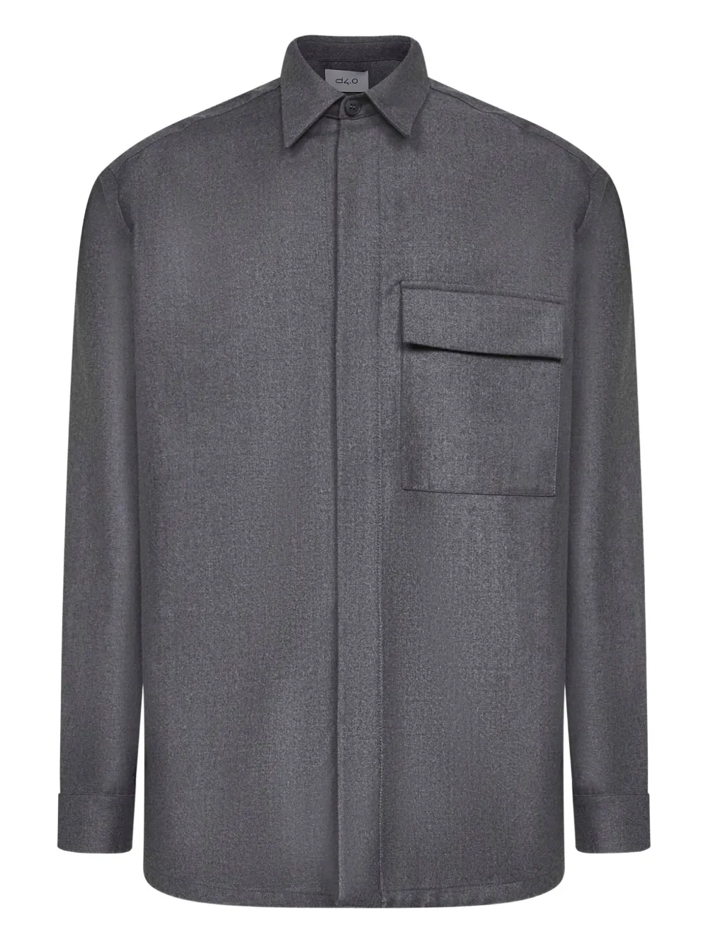 

Рубашка с клапанами на пуговицах D4.0, серый