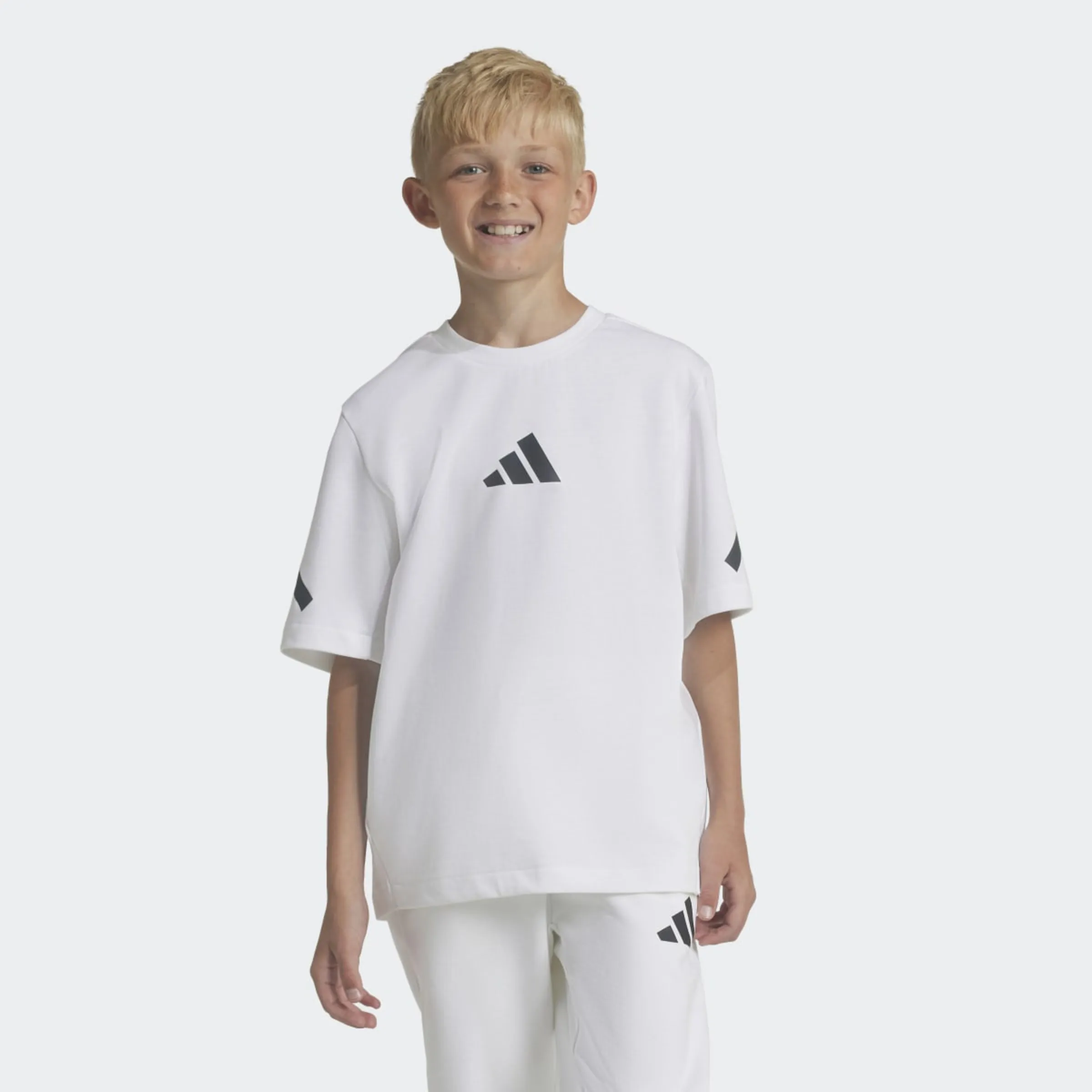 Детская футболка Z.N.E. Adidas, белый — фото 3
