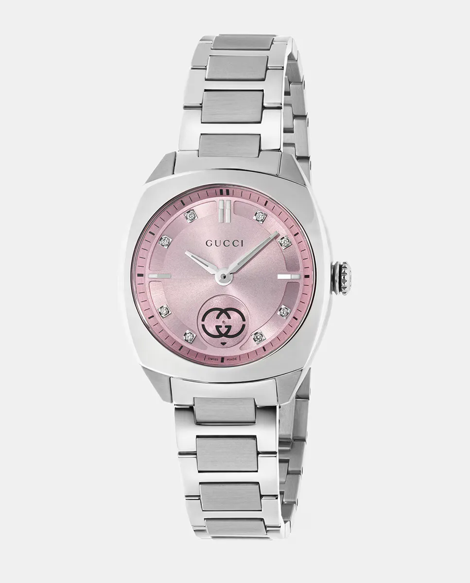 

Interlocking G YA142511 стальные женские часы Gucci, серебрянный